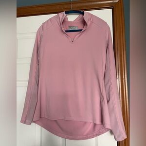 Callaway Women's Light Pink Quarter-Zip Pullover